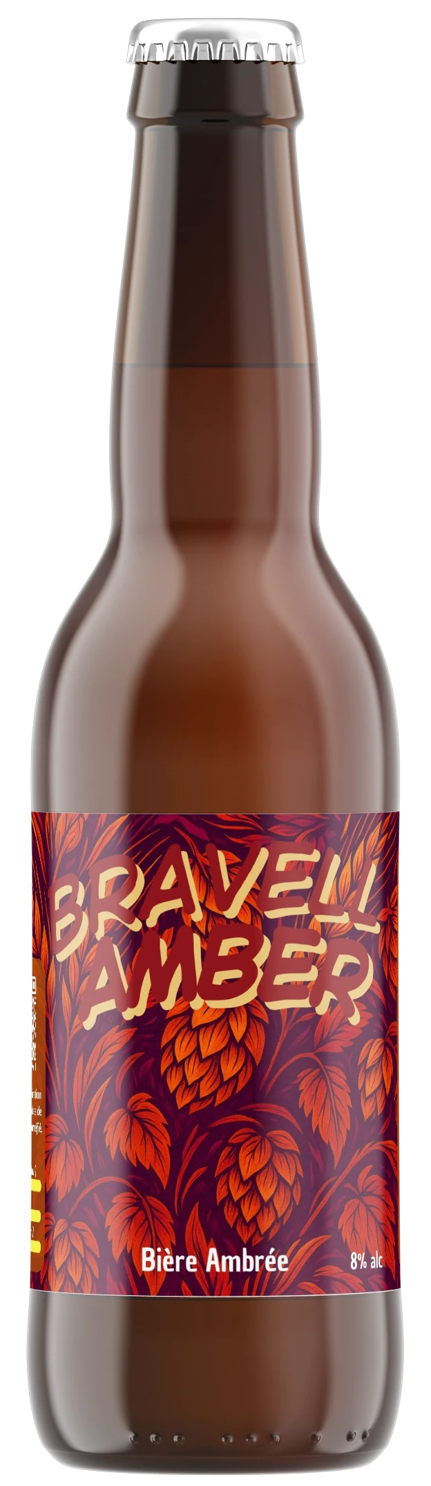 Amber - Bière ambrée forte et maltée aux notes de caramel de Bravell